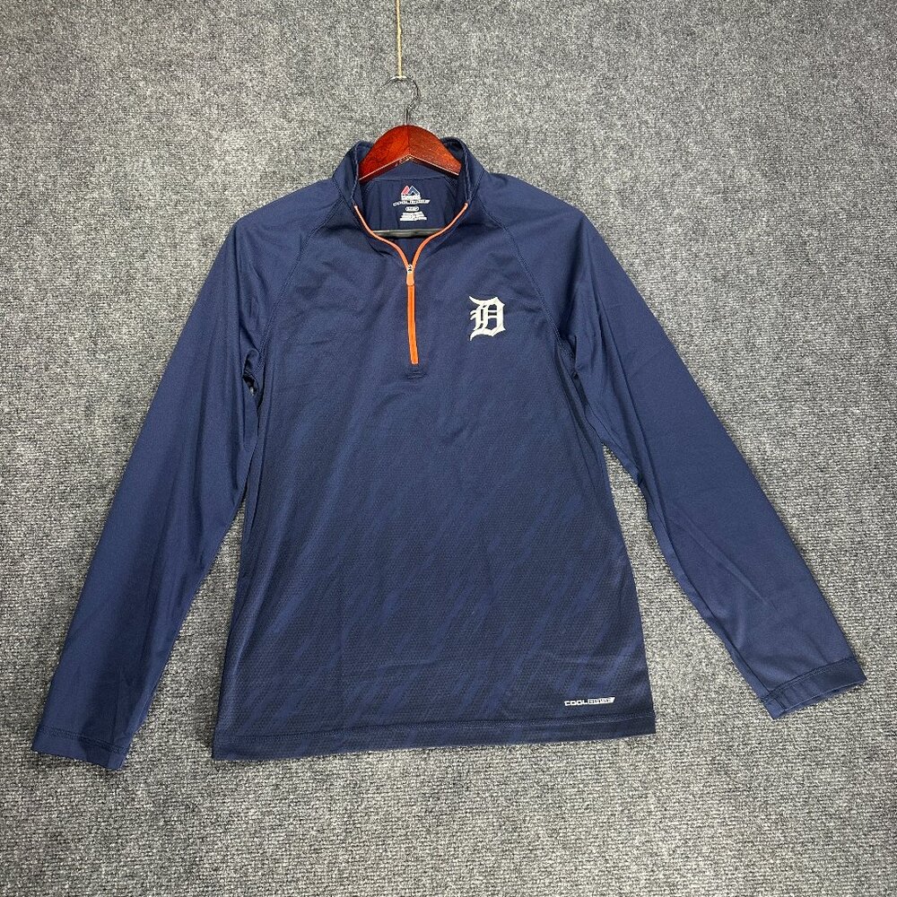 Majestic CoolBase Detroit Tigers 1/4 zip pullover size small